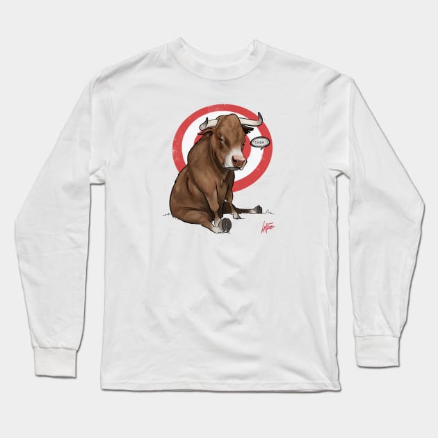 Bull Sigh Long Sleeve T-Shirt by LaFree